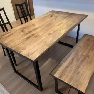 【引き取り出来る方は1万円お値引きします】 ダイニングテーブル　5点セット 引き取り出来る方は1万円お値引きします】 ダイニングテーブル 5点セット