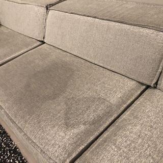 自由にアレンジ可能！6ピース・70万円で購入 特注家具プレミアムオーダーミネルバ グレー ベージュ ソファ