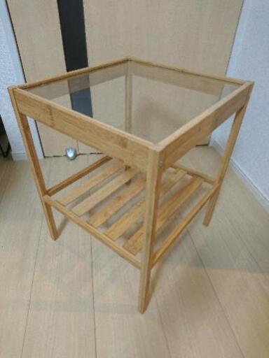IKEA サイドテーブル ガラストップ