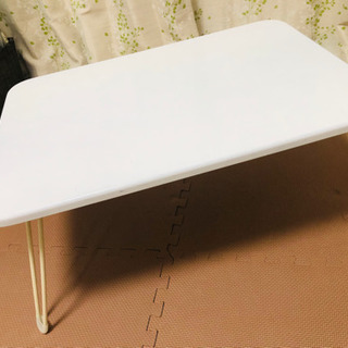 ローテーブル ホワイト 折畳み式
