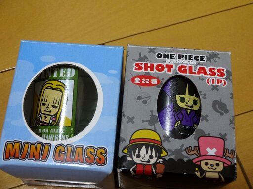 One Piece ワンピース グッズ ショットグラス2個 Wリングノートb6 メモ帳 メモリーズシーン定規 Banpresto 1 エール 大阪の食器 コップ グラス の中古あげます 譲ります ジモティーで不用品の処分