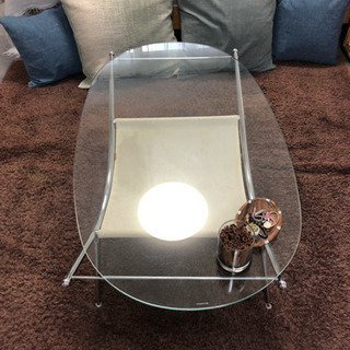 ガラス板 リビングテーブル