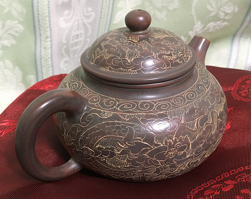 古錫，中国古美術古錫器茶壺酒壺，稀有物，清時代，古屋から藏出し Japan Antique 古錫 純錫 中村半造 茶壺 煎茶 道具 錫 茶壷 茶入