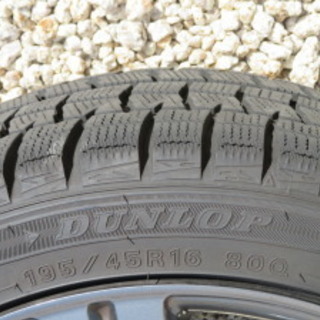 スタッドレスタイヤホイールセット　ダンロップ　ウインターマックス　195/45R16