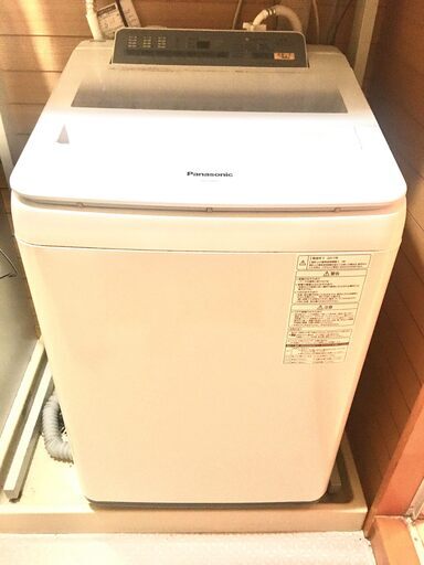 全自動洗濯機 Panasonic 2017年製 NA-FA80H3 洗濯機 8キロ
