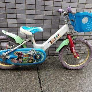 子供用　自転車　キッズサイクル　１６インチ　補助輪ヘルメット付