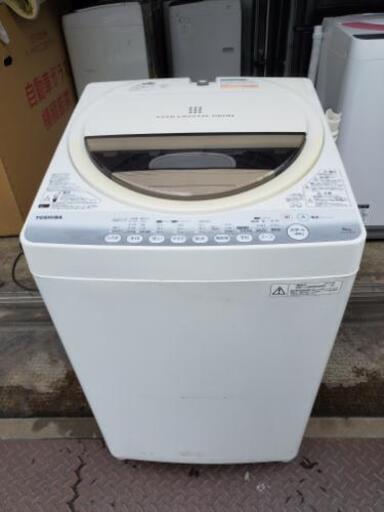 TOSHIBA 東芝 全自動電気洗濯機　型番AW-60GM(W) 6.0kg 2014年製