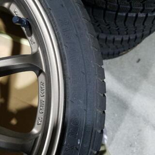 215/40R18 30プリウス　ＰＣＤ100　ＷＯＲＫ　ワーク　１８インチ　+47　ブロンズ