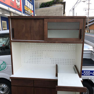 食器棚　レンジボード　キッチン収納（ダブルデイ・アレッタ）幅105cm