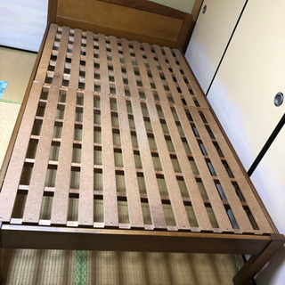 木製スノコセミダブルベッド(訳あり家具)