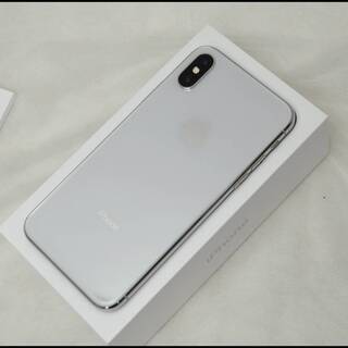 美品 SIMフリー iPhone X 256GB シルバー MQC22J/A バッテリー91％ 中古本体 国内版 Apple Store 購入