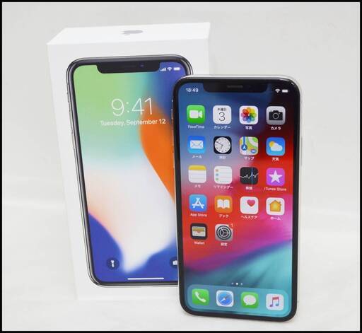 美品 SIMフリー iPhone X 256GB シルバー MQC22J/A バッテリー91％ 中古本体 国内版 Apple Store 購入