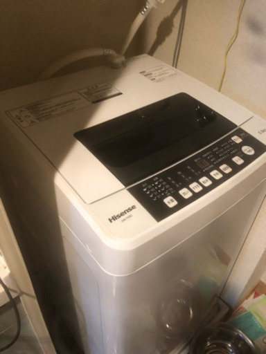 中古相場20000円 ハイセンス 2018年製 最短10分で洗濯できる スリムボディー 全自動洗濯機 5.5kg HW-T55C