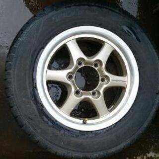 値下げしました❗6穴 アルミ、スタッドレス4本セット エルグランドE50ハイエースなど