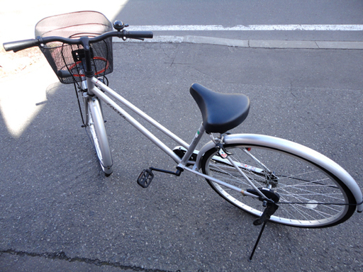 COSTER city 自転車 27インチ シルバー シティサイクル 変速無し チャリ 札幌市 白石区 東札幌