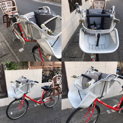 maruishi flackers安心ブランドの子供3人乗り自転車 定価6万円相当