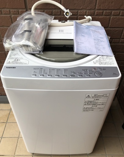 ★東芝 全自動洗濯機 6kg  美品 2018年製