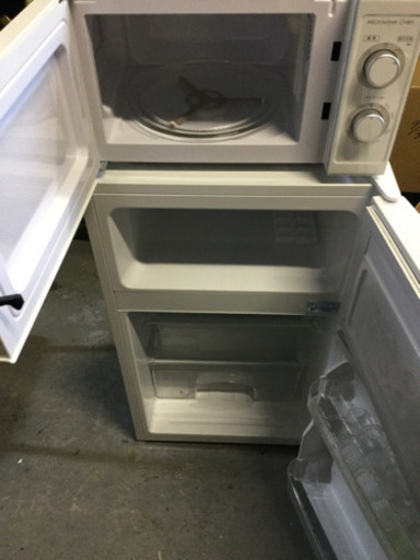 ハイアール 冷蔵庫 JR-N85A 2015年製 ニトリ電子レンジ 2019年製