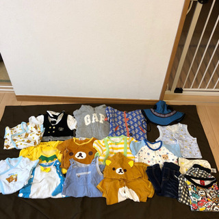 男の子ベビー、キッズ服　まとめ売り18点　50サイズから100サ...