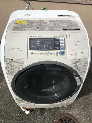 ◆ 日立電気洗濯乾燥機 BD－V3500L 洗濯 9.0ｋｇ 乾燥 6.0ｋｇ ◆