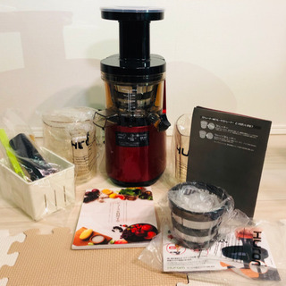 ☆未使用品！ Hurom ヒューロム H2H スロージューサー フェラーリレッド 未使用、新品】HUROM ヒューロム スロージューサー H2H フェラーリ