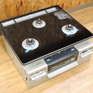 (Y)札幌 北大前 未使用品 Rinnai リンナイ 都市ガス 両面焼グリル付 3口ガスビルトインコンロ RB31AW21B33R ( RB31W21ARW ) 2016年製 システムキッチン用