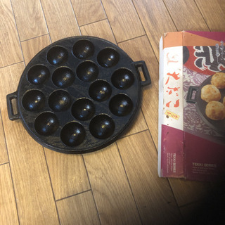 　大たこ焼き器　15穴　直径4センチ南部鉄器