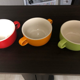 スープマグカップ ×3 （陶器）