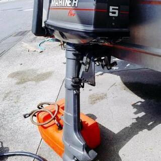 MARINER5馬力船外機、モーターガイドstealth250 25lbs.