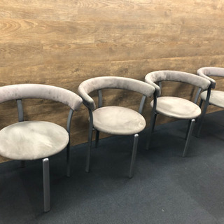 【直接引取り可】日本ビクターインテリア Victor valvanne バルバー二 テーブル 机 ディスク ダイニングテーブル◆イス4脚セット◆