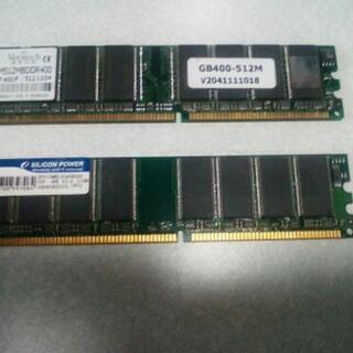 デスクトップPC用メモリ　DDR400 512MB　2枚