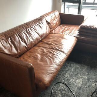 【取引中】five by five アクタス本革レザーソファ　レザークッション