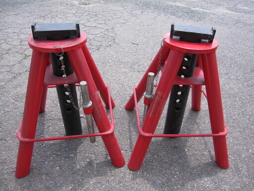 ★562★ジャッキスタンド　2個セット　ウマ　10Ton heavy Duty Jack Stands　リジットラック　工具　修理　バイク　車　オートバイ