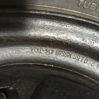 旧車 タイヤホイールセット 2本のみ 日産純正 ハコスカ ケンメリ ブルーバード