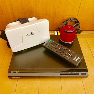 DVDプレイヤー・VR・スピーカー 3つセット