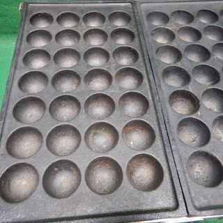 ☆中古品 業務用 プロパンガス LPガス用 3連 たこ焼き器 たこ焼き機