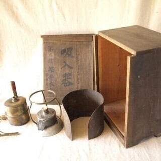 レア珍品！大正レトロ★堀井本家(目白用)吸入器33cm★昔の医療器具 収蔵品 古道具 古民具 古民藝 古道具 骨董 資料館にも★