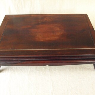 時代 上質唐木★漆塗り木製飾り台44.5cm★木製花台 香炉台 盆栽台 花台 花道 華道 茶 道 おすすめ！ 時代 上質唐木☆漆塗り木製飾り台44.5cm☆木製花台 香炉台