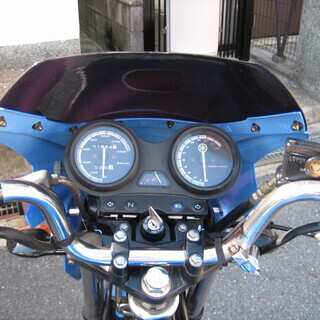 YBR125 少走行 エンジン好調 青カラー