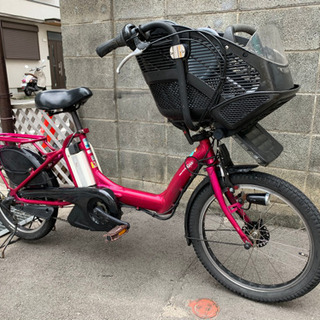 電動自転車ヤマハPAS Kiss minh8.1Ah 前子供乗せ　20インチ　ローズ