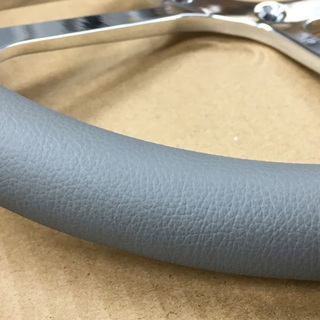 アルミ カスタム ビレット trint ステアリング ハンドル 灰革 9穴 35.5φ 14インチ バドニック モトリタ レカラ スペシャリティーズ