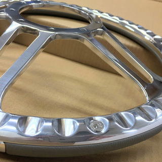 アルミ カスタム ビレット trint ステアリング ハンドル 灰革 9穴 35.5φ 14インチ バドニック モトリタ レカラ スペシャリティーズ