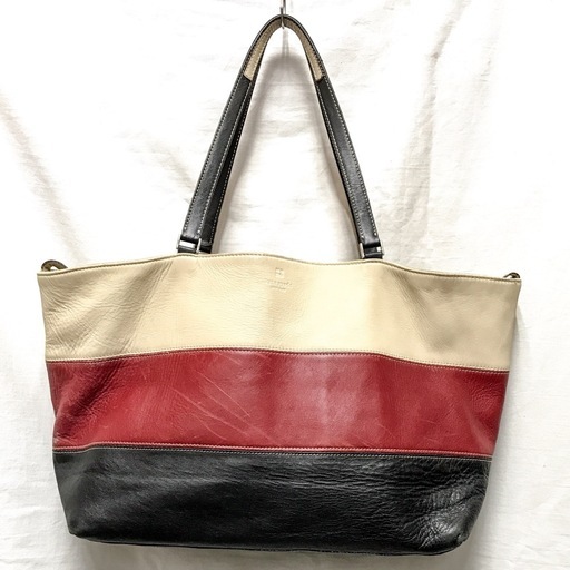Kate Spade ケイトスペード 本革レザートートバッグ ホワイト レッド ネイビー 古着 メンズ レディース トート 本革 古着屋frank 木更津のバッグ トートバッグ の中古あげます 譲ります ジモティーで不用品の処分