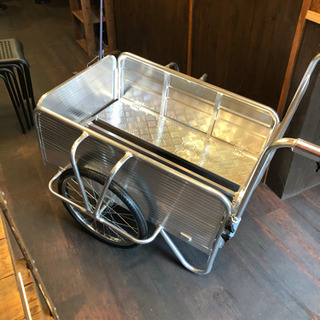 アルミリヤカー  ノーパンクタイヤ　KIKAIYA 送料無料