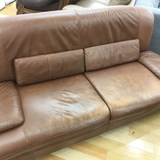 2人掛けソファー（ブラウン）です【トレファク 岸和田】