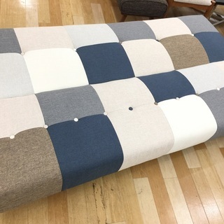 ソファーベッド パッチワーク調です【トレファク 岸和田】