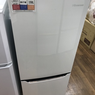 Hisense 2ﾄﾞｱ冷蔵庫 HR-D15A 150L 2017年製