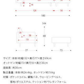 購入して1年未満のグレーのソファです
