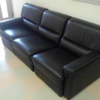 皮製椅子セット3分割出来るタイプ