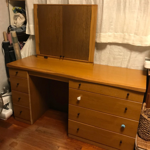 ドレッサー 三面鏡 大収納 デスク Ten 沖縄のドレッサーの中古あげます 譲ります ジモティーで不用品の処分